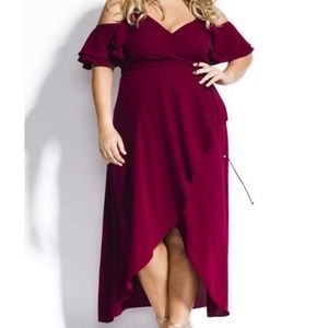 Beautiful Burgundy Maxi Dress